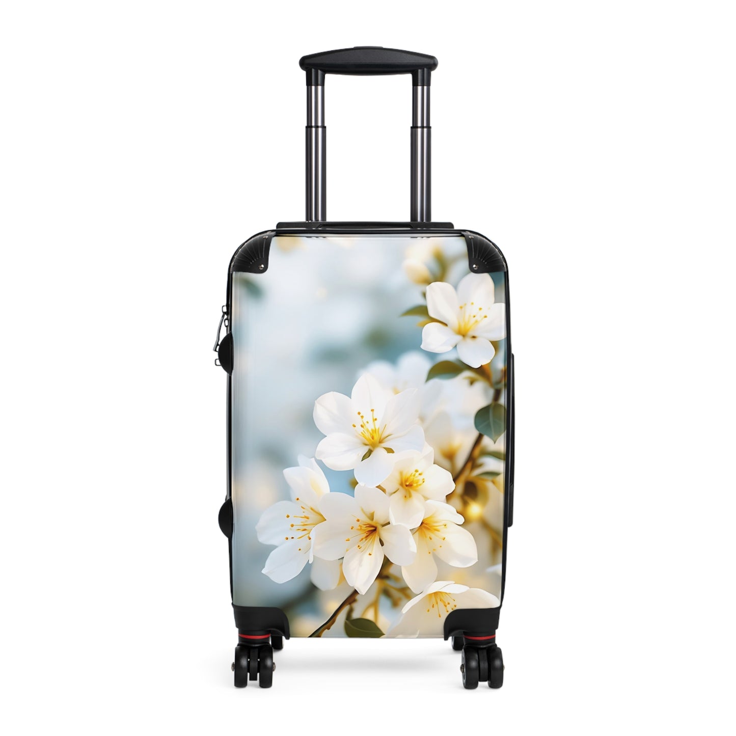 Nature Flowers Floral White Cherry Art Carry-On Suitcase - Stylish Luggage for Travelers