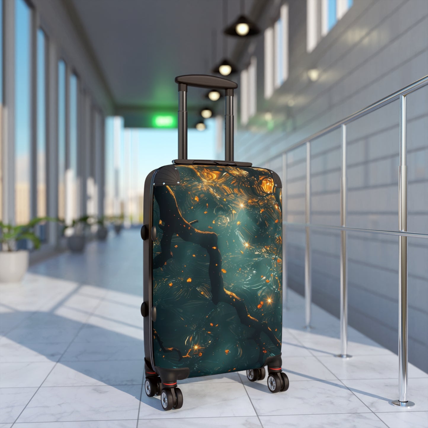 Nature Serene Intertwining Art Carry-On Suitcase - Stylish Luggage for Travelers