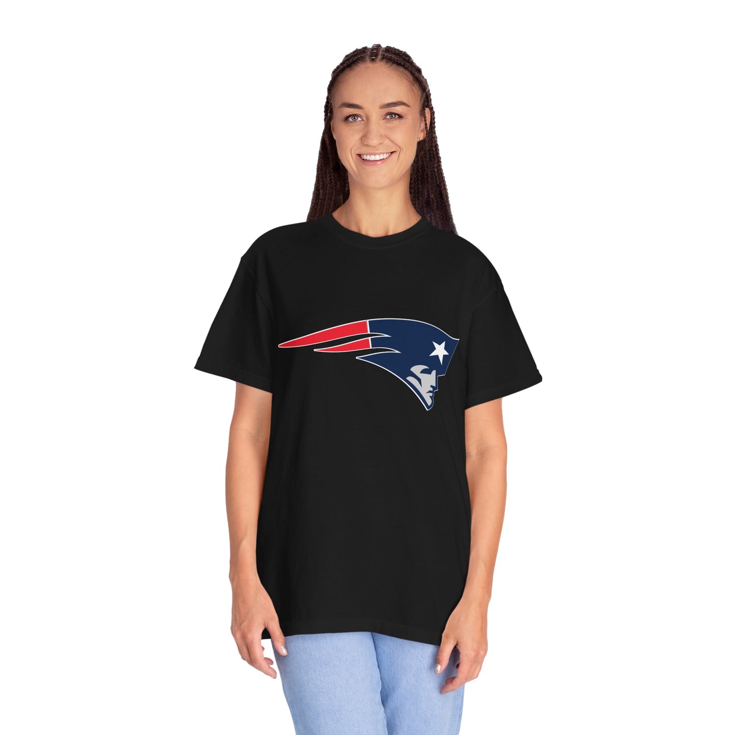 New England Patriots Gear Garment-Dyed T-Shirt – Premium Cotton Tee for Customization