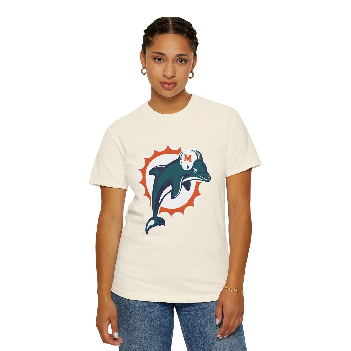 Miami Dolphins Gear Garment-Dyed T-Shirt – Premium Cotton Tee for Customization