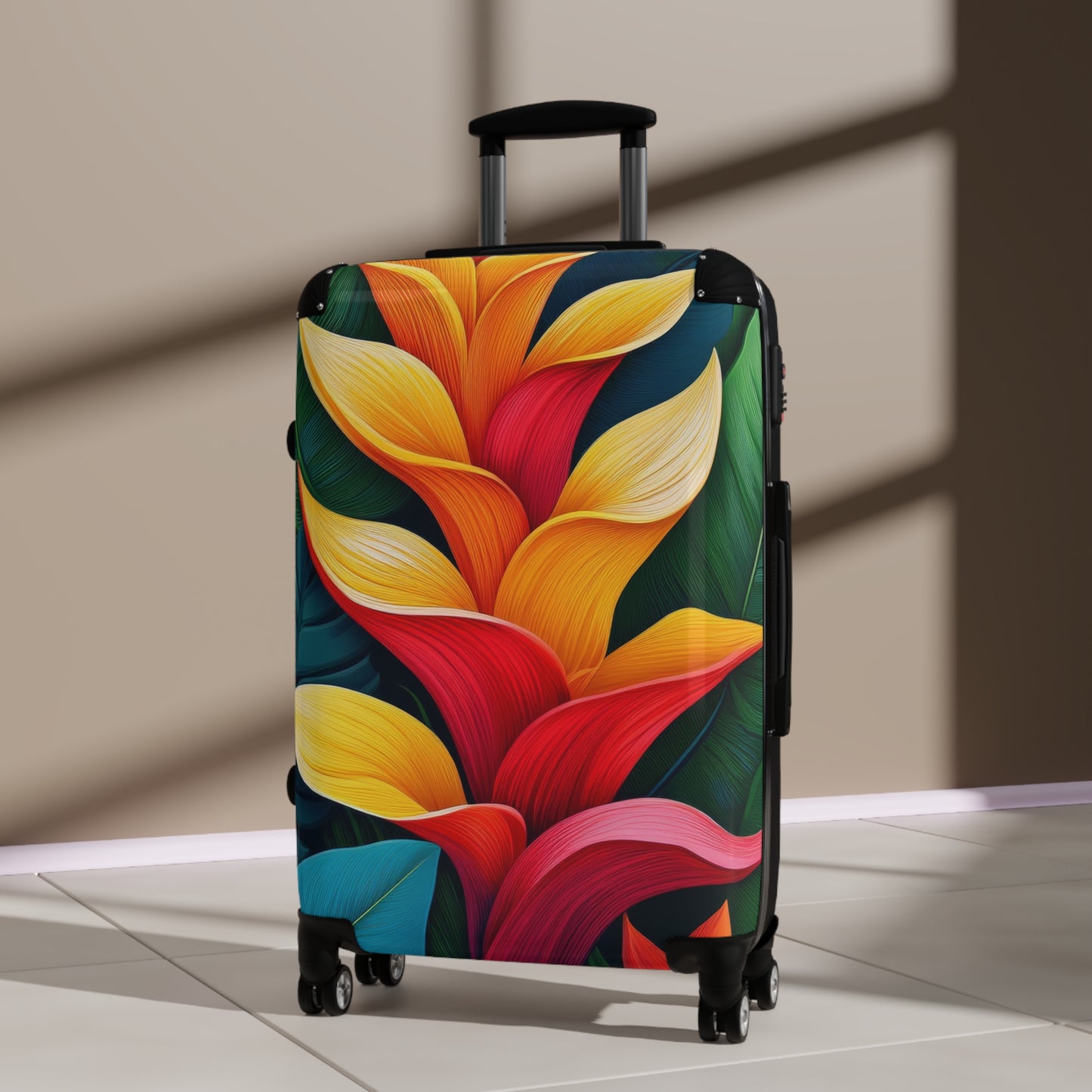 Nature Flowers Floral Tropical Bloom Art Carry-On Suitcase - Stylish Luggage for Travelers