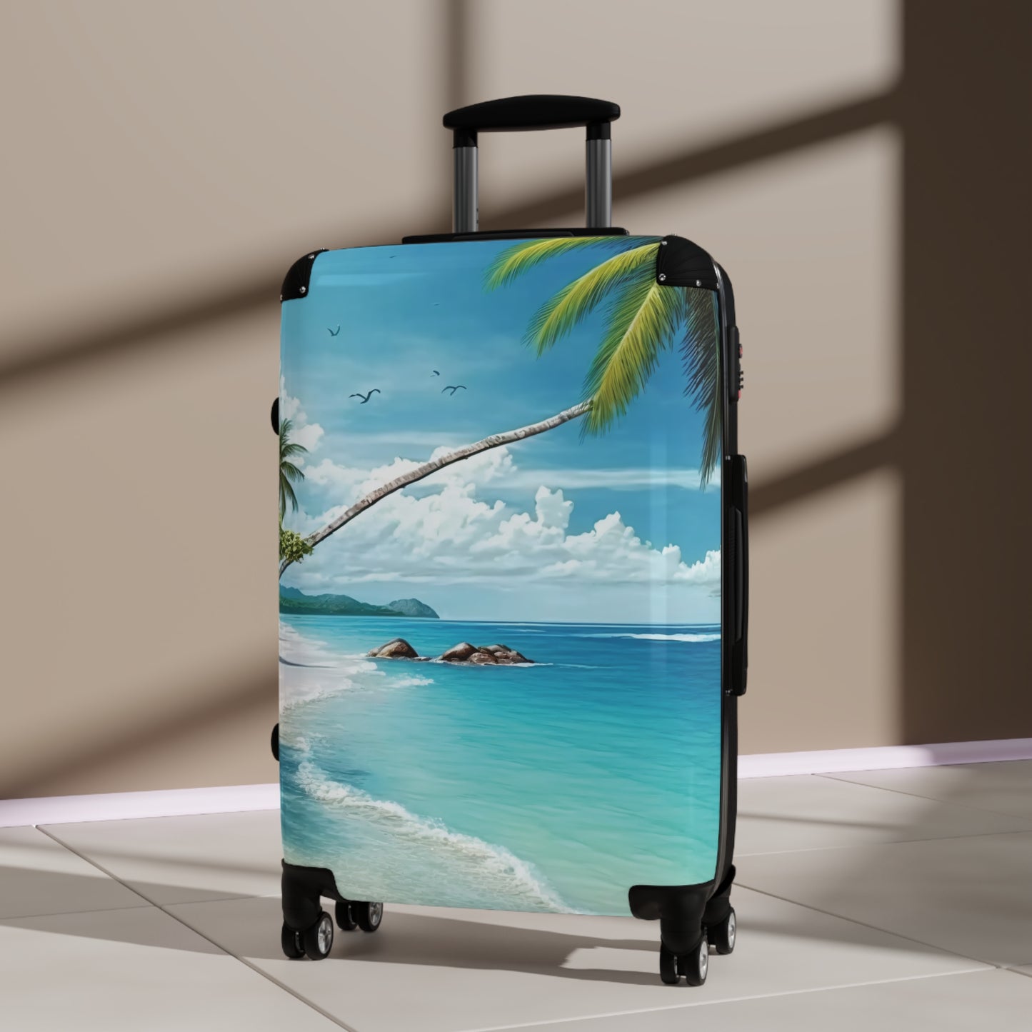 Nature Summer Beach Ocean Coconut Art Carry-On Suitcase - Stylish Luggage for Travelers