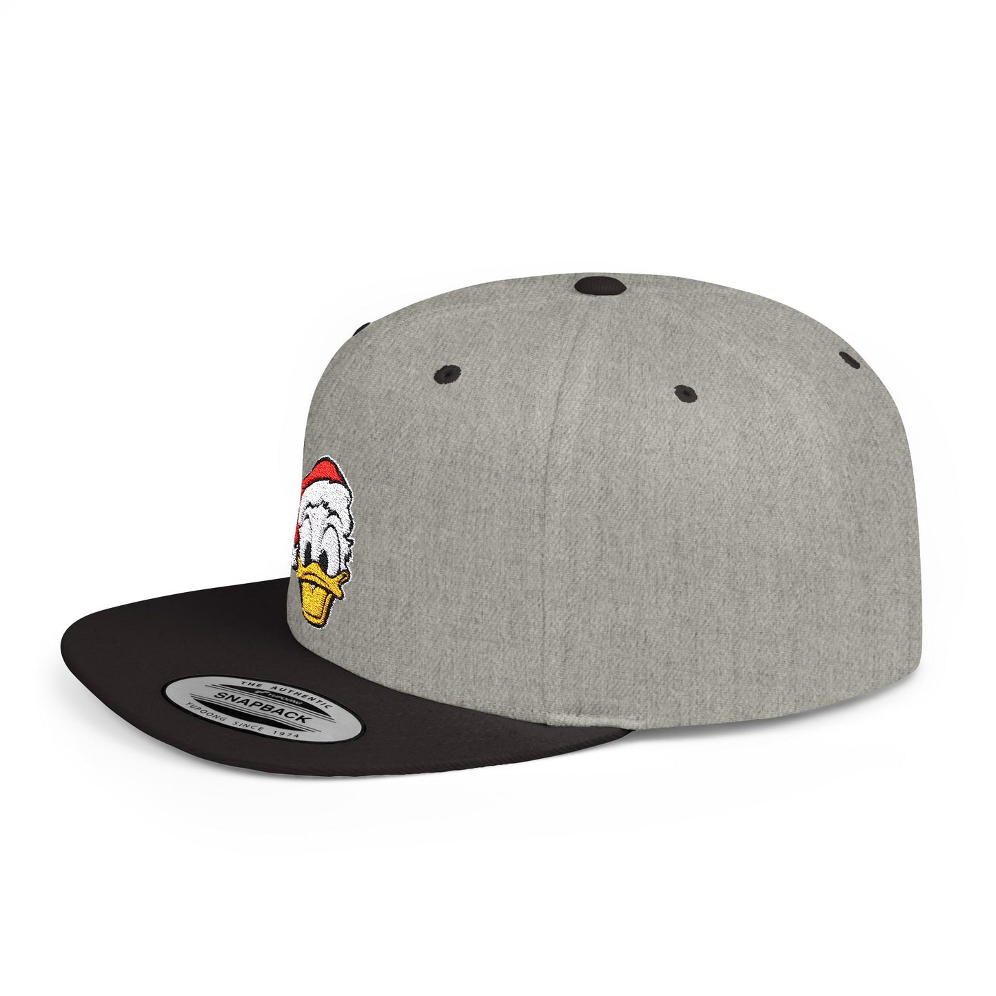 Donald Duck Santa Flat Bill Snapback – Lightweight, Custom Fit, Premium Quality