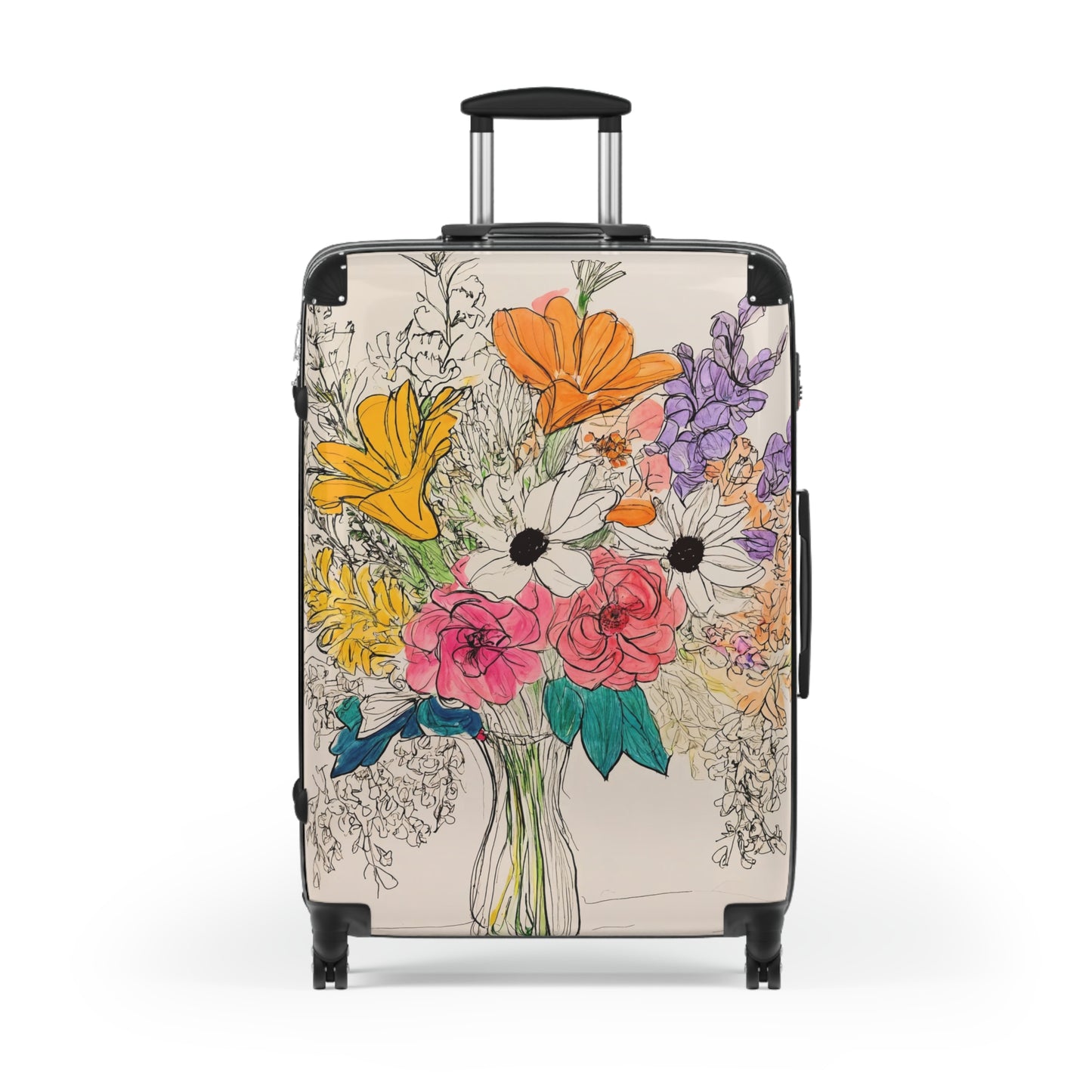 Nature Flowers Floral Spring Flowers Art Carry-On Suitcase - Stylish Luggage for Travelers