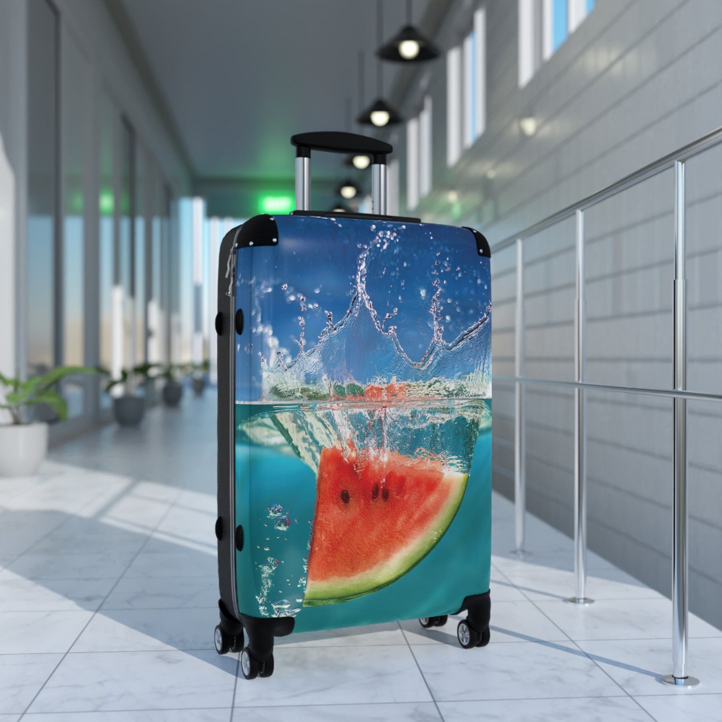 Nature Summer Watermelon Splahing Carry-On Suitcase - Stylish Luggage for Travelers
