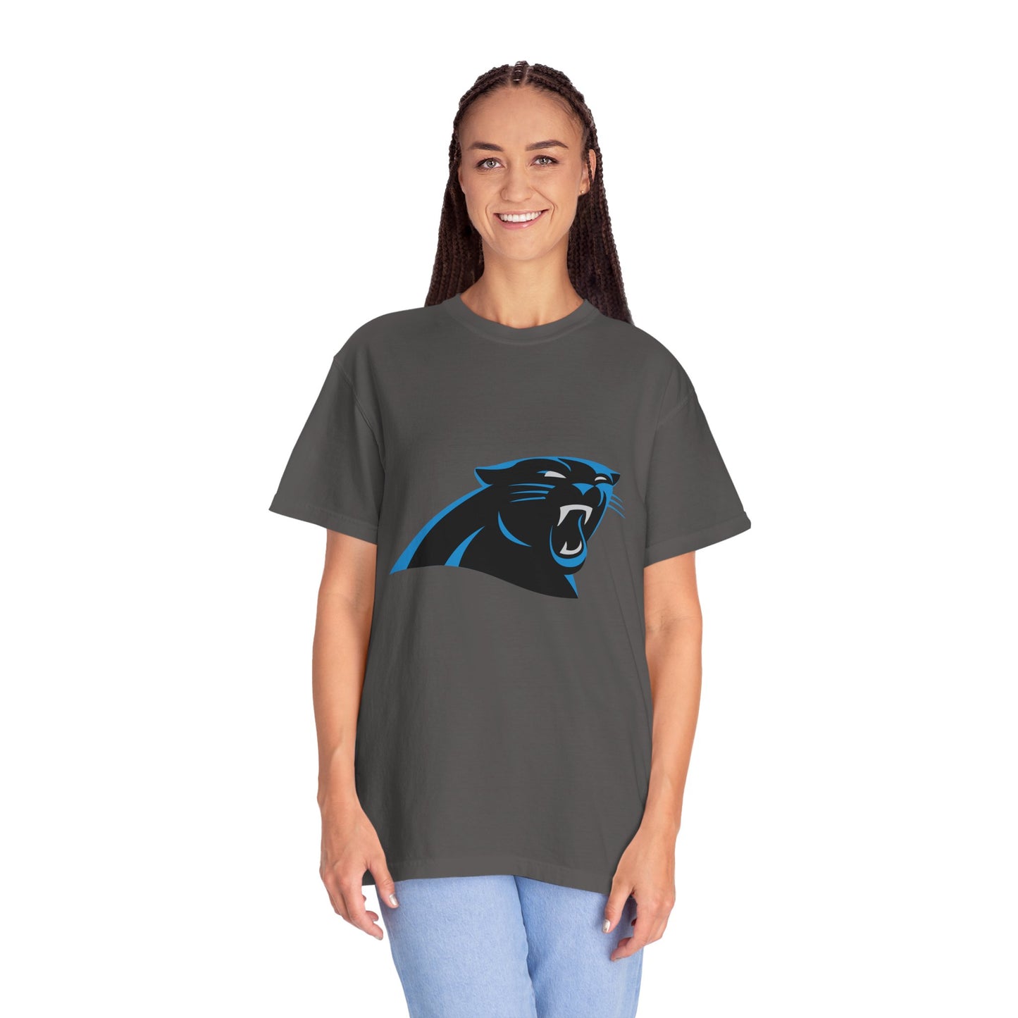 Carolina Panthers Go Panthers Garment-Dyed T-Shirt – Premium Cotton Tee for Customization