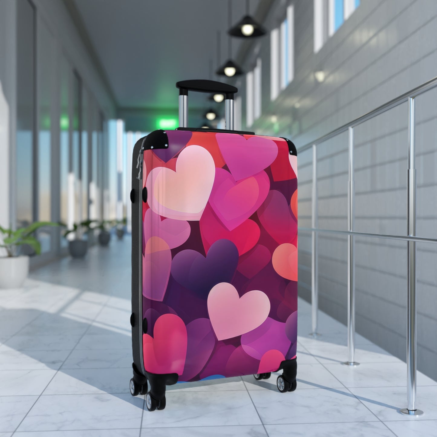 Love Colorful Heart Heart Art Carry-On Suitcase - Stylish Luggage for Travelers