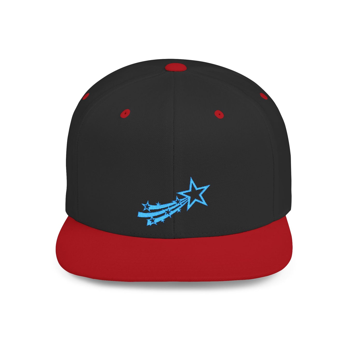 Icons Embroidered Star Comet Flat Bill Snapback – Lightweight, Custom Fit, Premium Quality