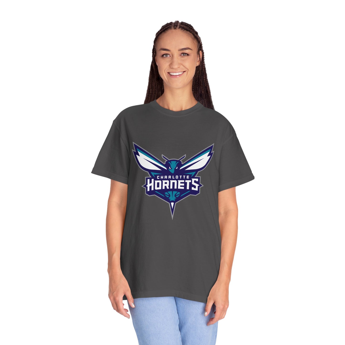 Charlotte Hornets Garment-Dyed T-Shirt – Premium Cotton Tee for Customization
