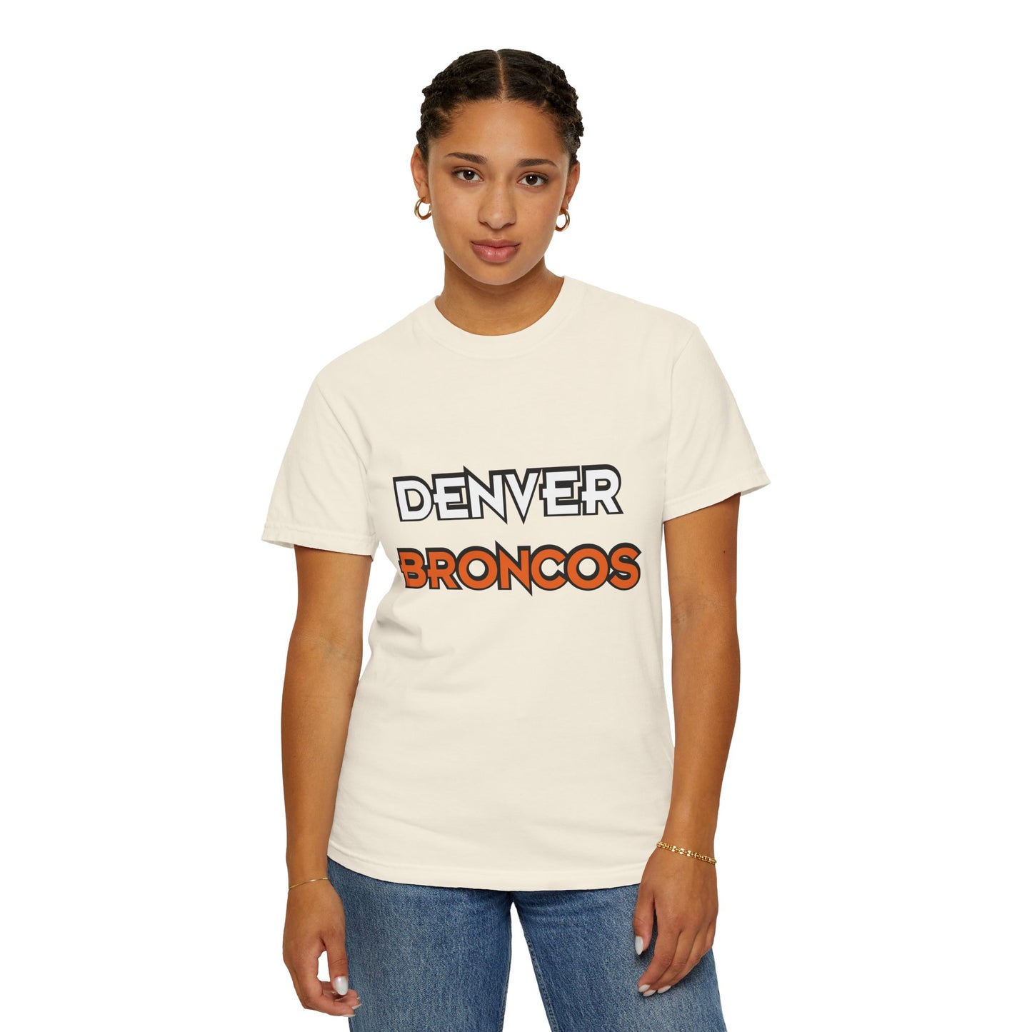 Denver Broncos Pride Garment-Dyed T-Shirt – Premium Cotton Tee for Customization