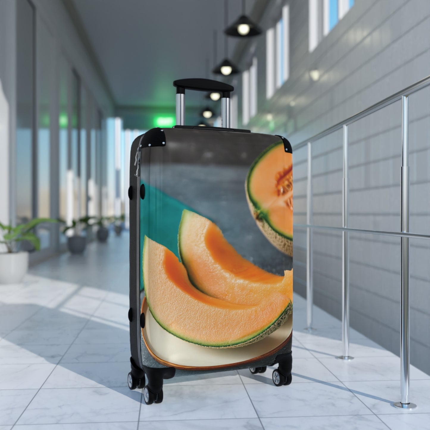 Nature Summer Cantaloupe Slices Carry-On Suitcase - Stylish Luggage for Travelers