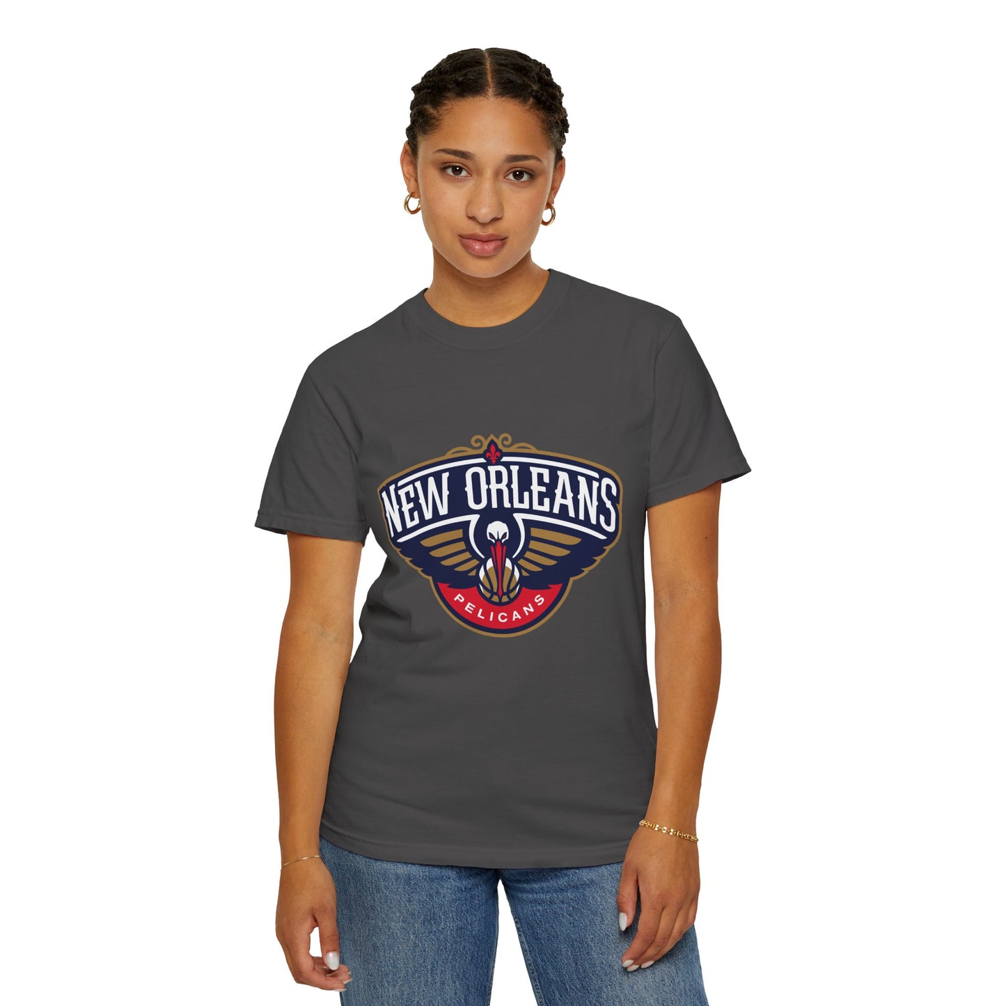 New Orleans Pelicans Garment-Dyed T-Shirt – Premium Cotton Tee for Customization