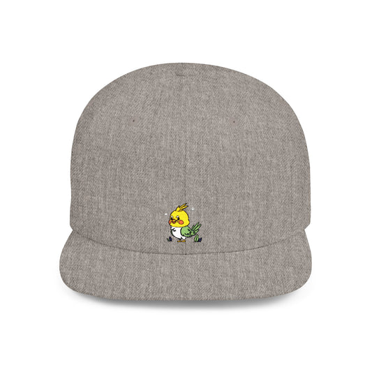 Icons Embroidered Cute Bird Flat Bill Snapback – Lightweight, Custom Fit, Premium Quality