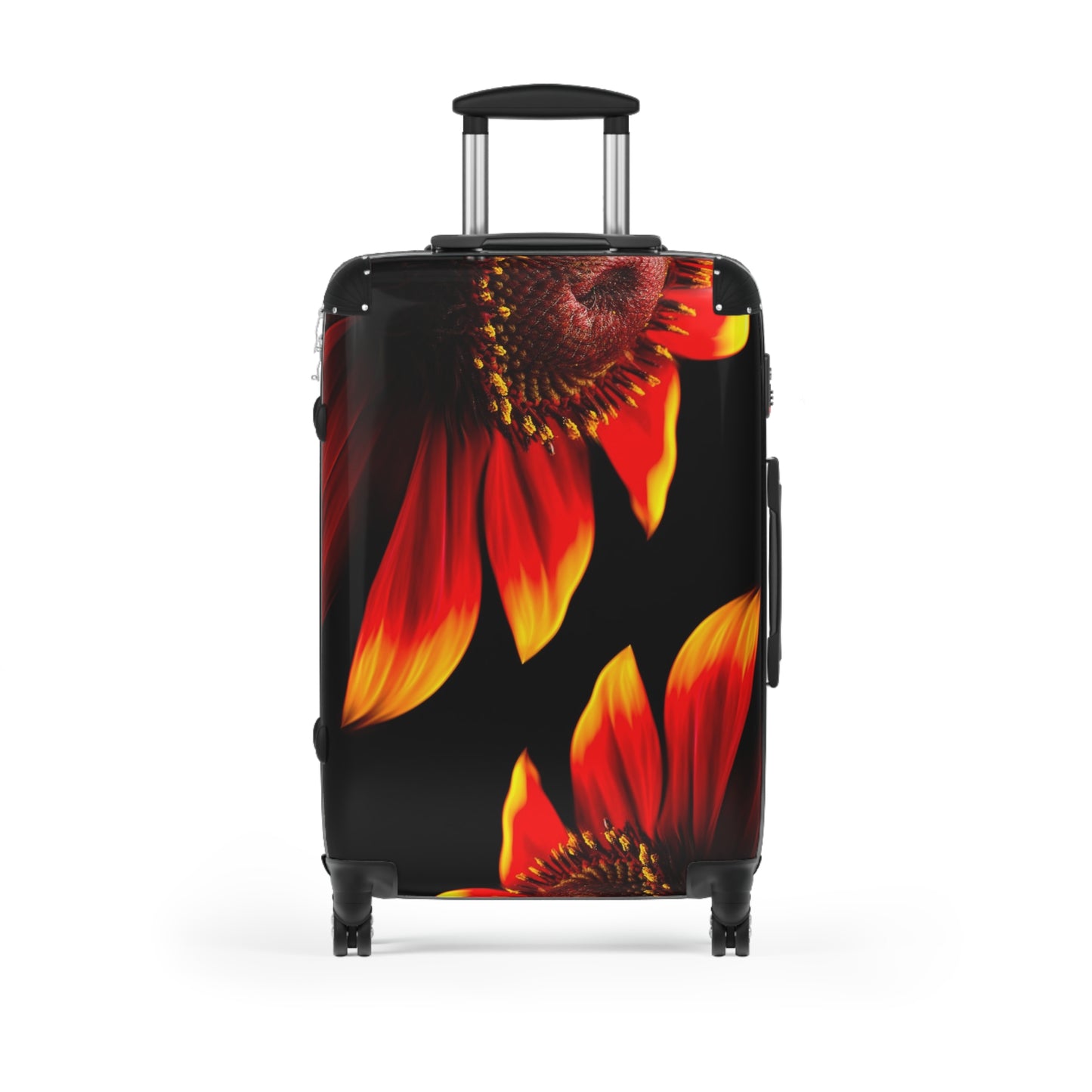 Nature Flowers Floral Red Petaled Art Carry-On Suitcase - Stylish Luggage for Travelers