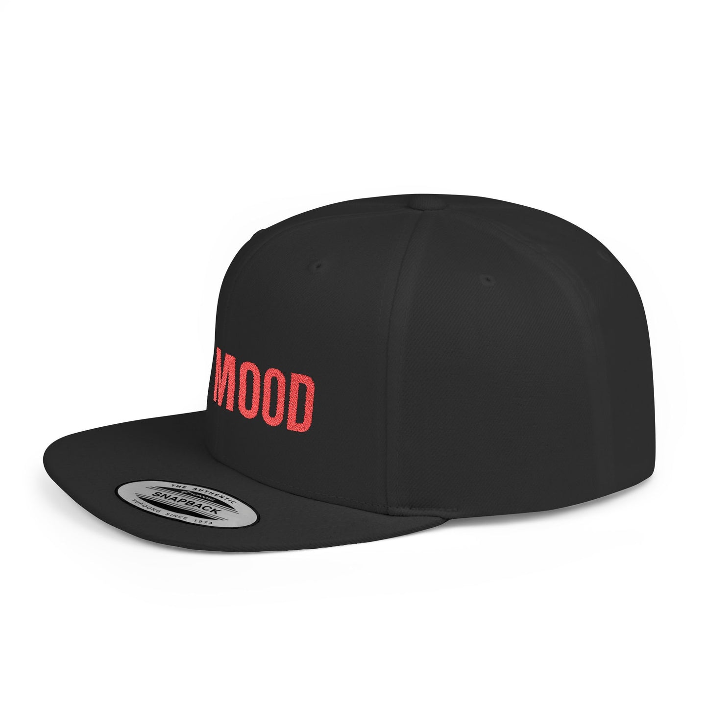 Text BIg Mood Flat Bill Snapback – Lightweight, Custom Fit, Premium Quality