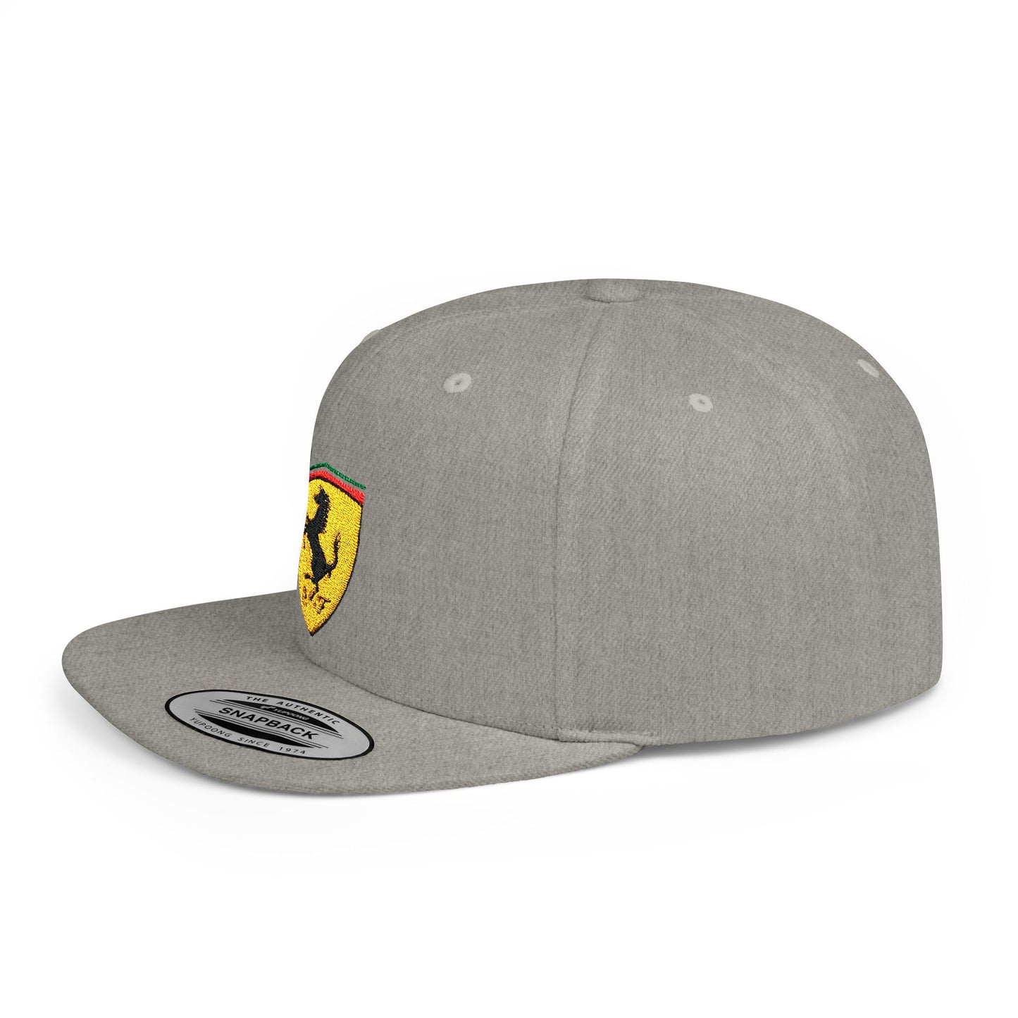 Ferrari Auto Flat Bill Snapback – Lightweight, Custom Fit, Premium Quality