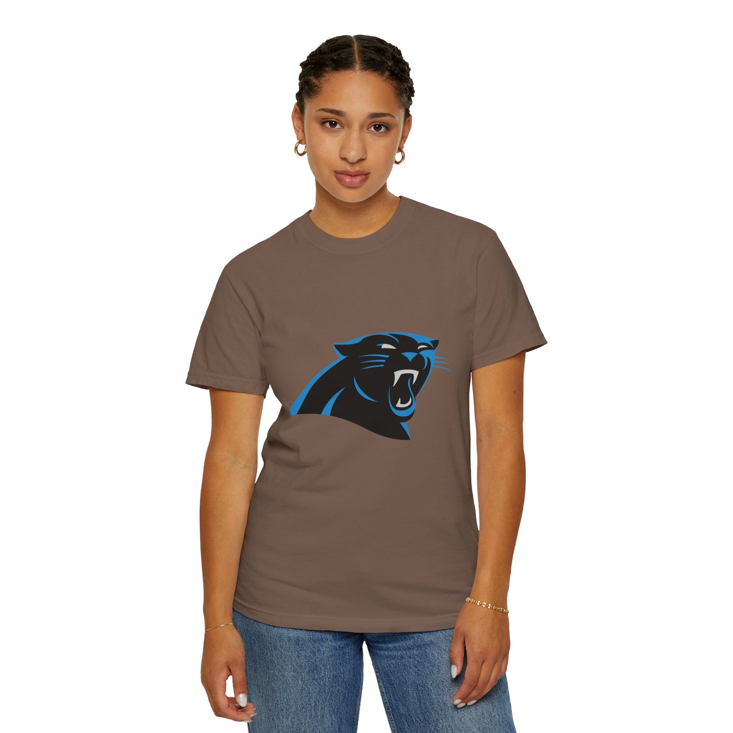 Carolina Panthers Go Panthers Garment-Dyed T-Shirt – Premium Cotton Tee for Customization