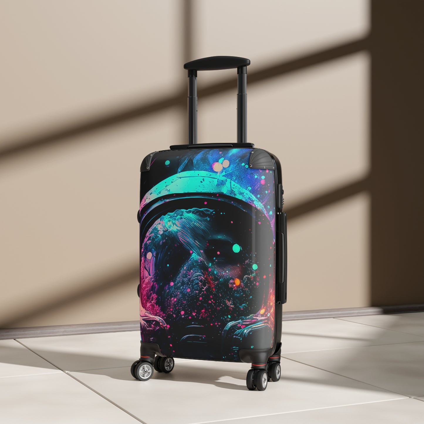 Space Astronaut Colorful Carry-On Suitcase - Stylish Luggage for Travelers
