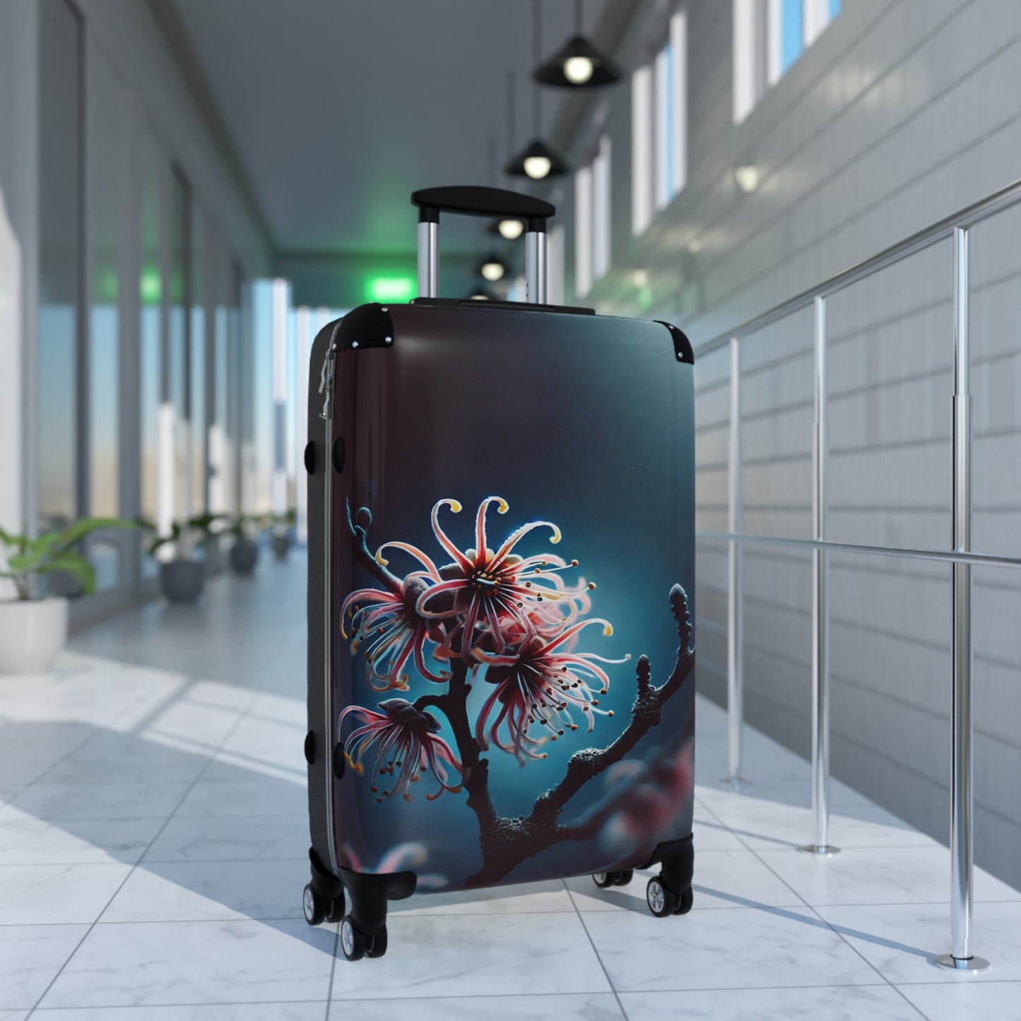 Nature Flowers Floral Cosmos Flowers Art Carry-On Suitcase - Stylish Luggage for Travelers
