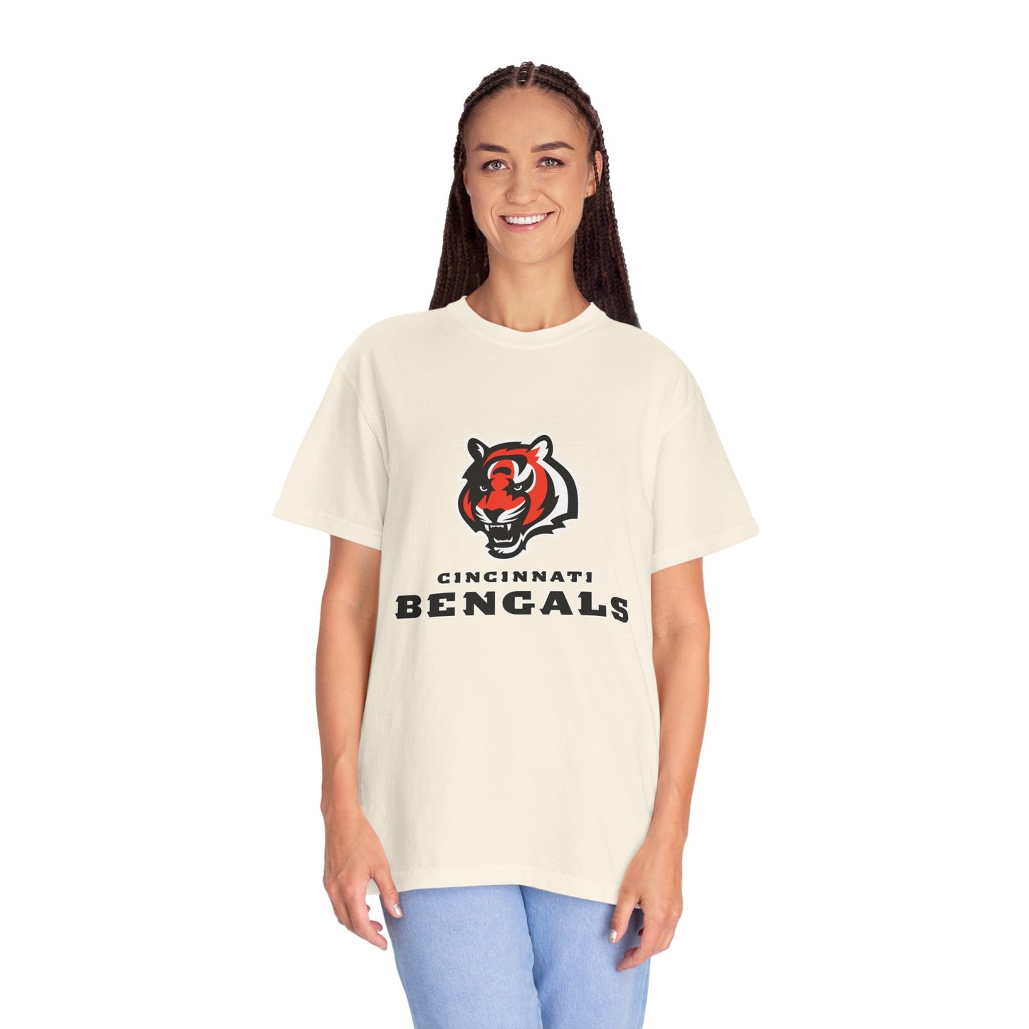 Cincinnati Bengals Gear Garment-Dyed T-Shirt – Premium Cotton Tee for Customization