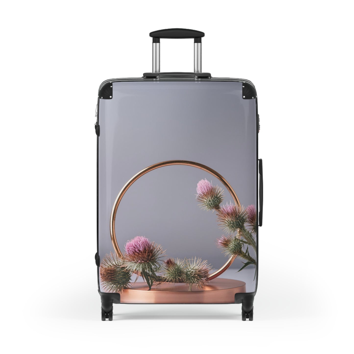 Nature Flowers Floral Pink Cooper Carry-On Suitcase - Stylish Luggage for Travelers