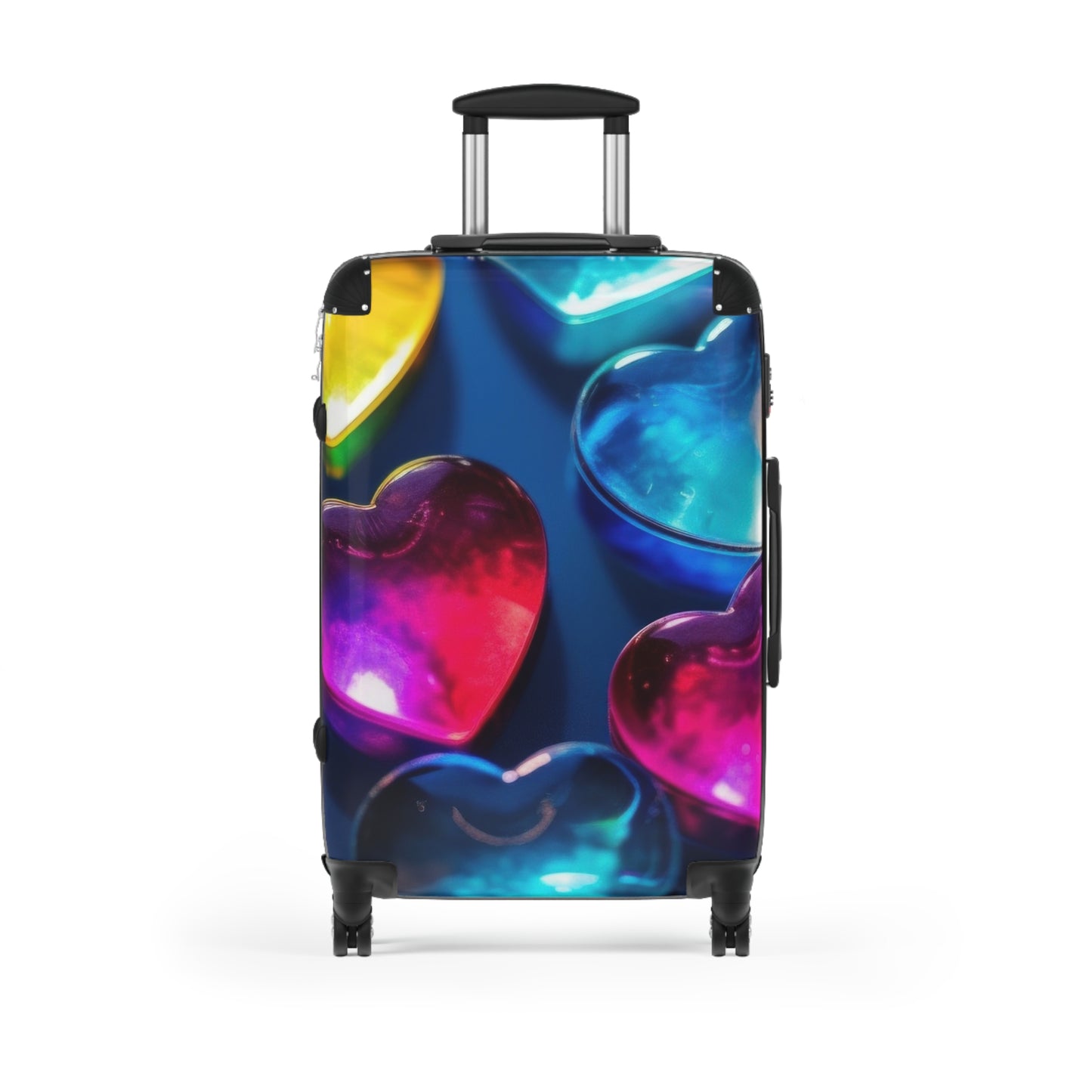 Love Heart 3D Art Carry-On Suitcase - Stylish Luggage for Travelers