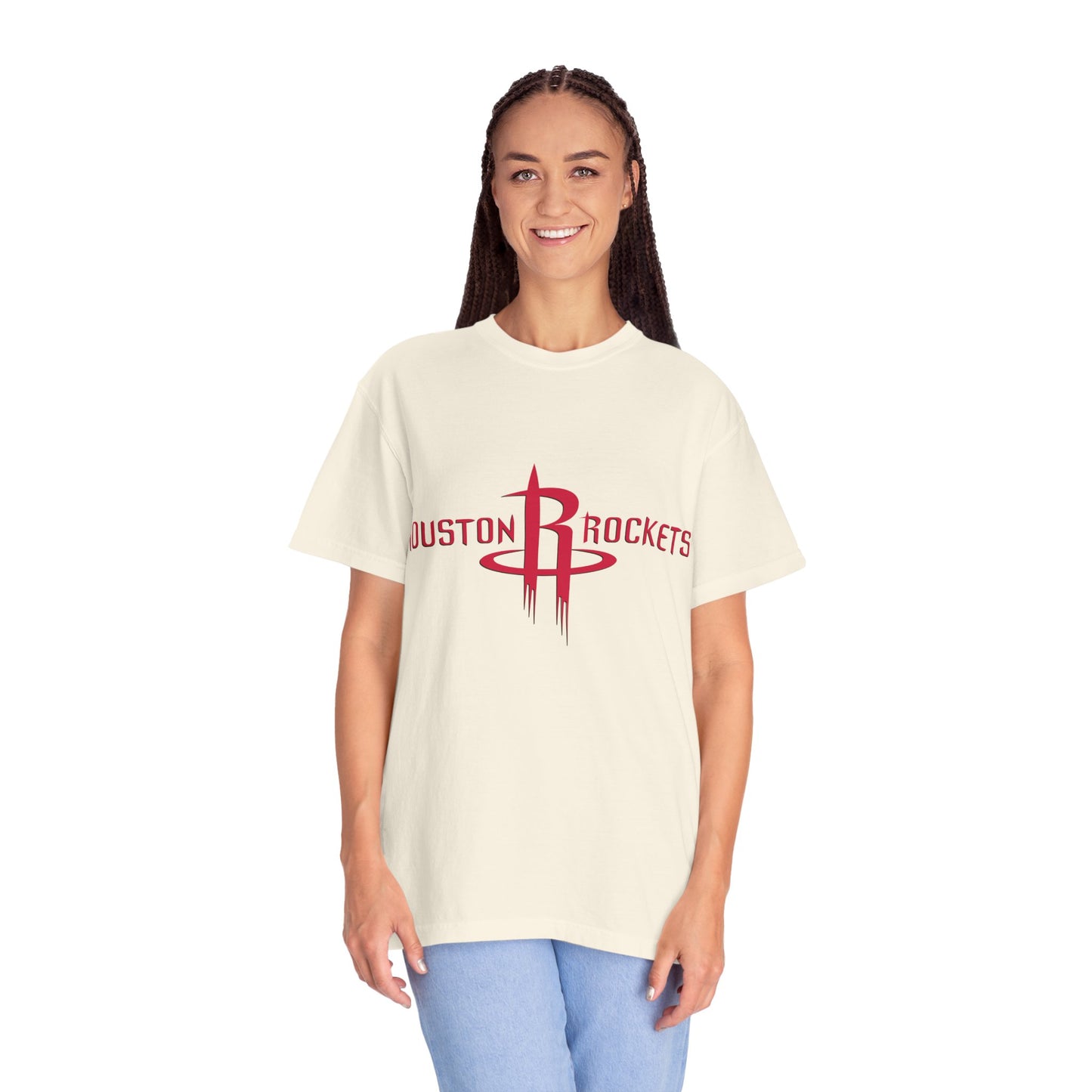 Houston Rockets Garment-Dyed T-Shirt – Premium Cotton Tee for Customization