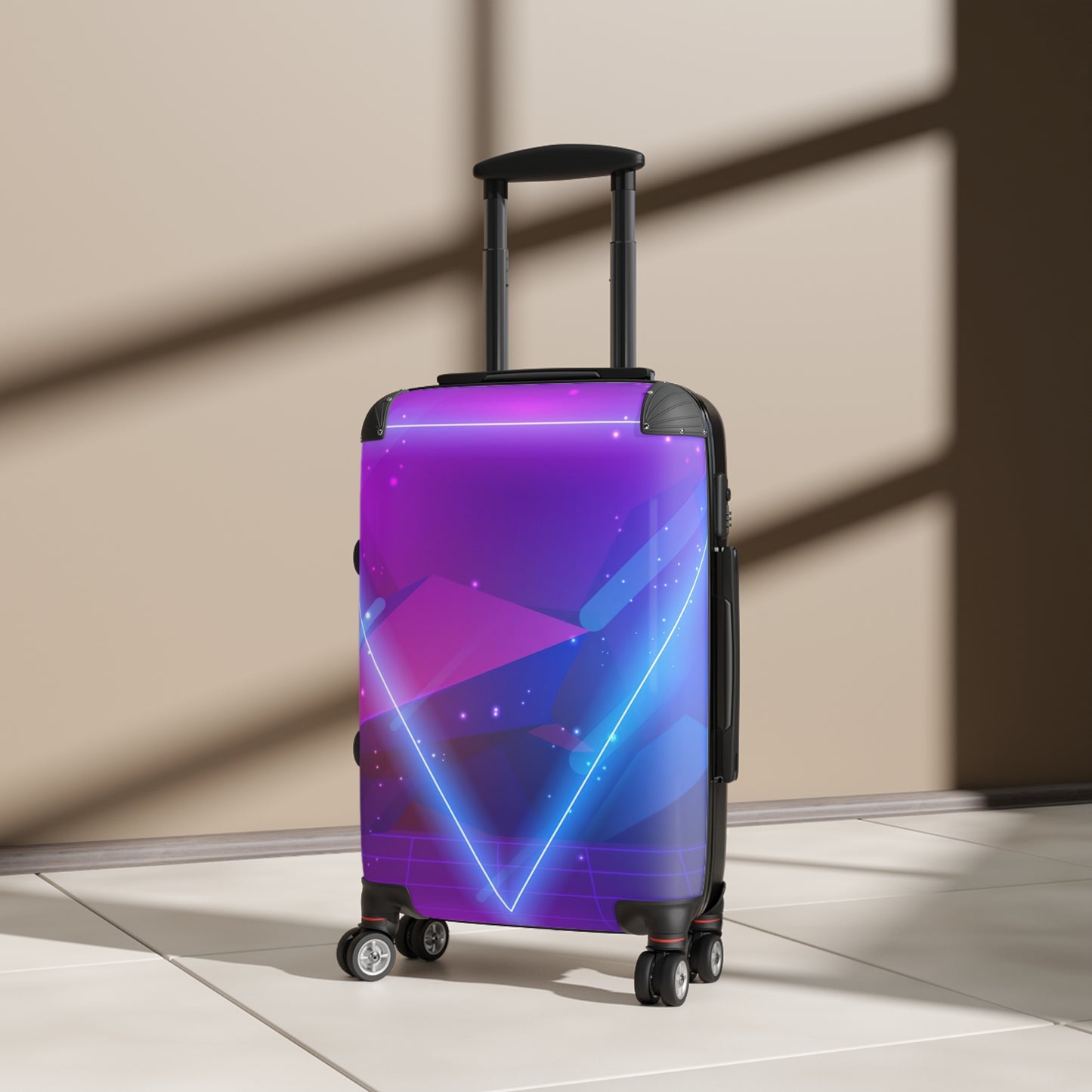 Abstract Digital Art Carry-On Suitcase - Stylish Luggage for Travelers