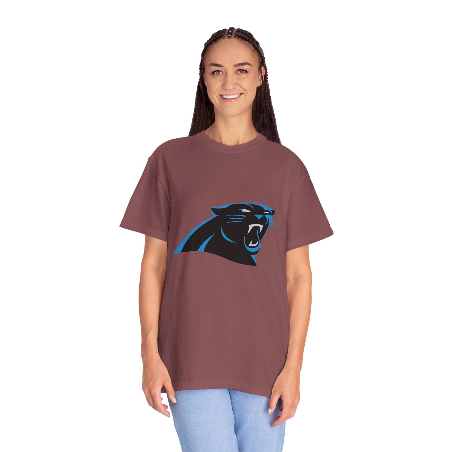 Carolina Panthers Go Panthers Garment-Dyed T-Shirt – Premium Cotton Tee for Customization