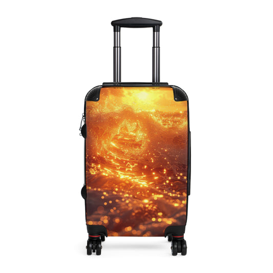 Nature Sunset Vibrant Art Carry-On Suitcase - Stylish Luggage for Travelers