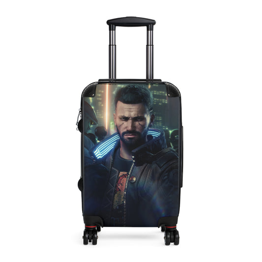 Video Games Cyberpunk 2077 Male Carry-On Suitcase - Stylish Luggage for Travelers