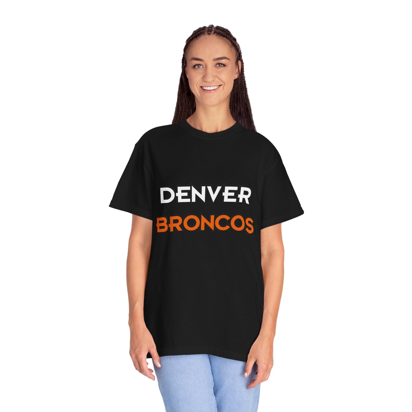 Denver Broncos Pride Garment-Dyed T-Shirt – Premium Cotton Tee for Customization