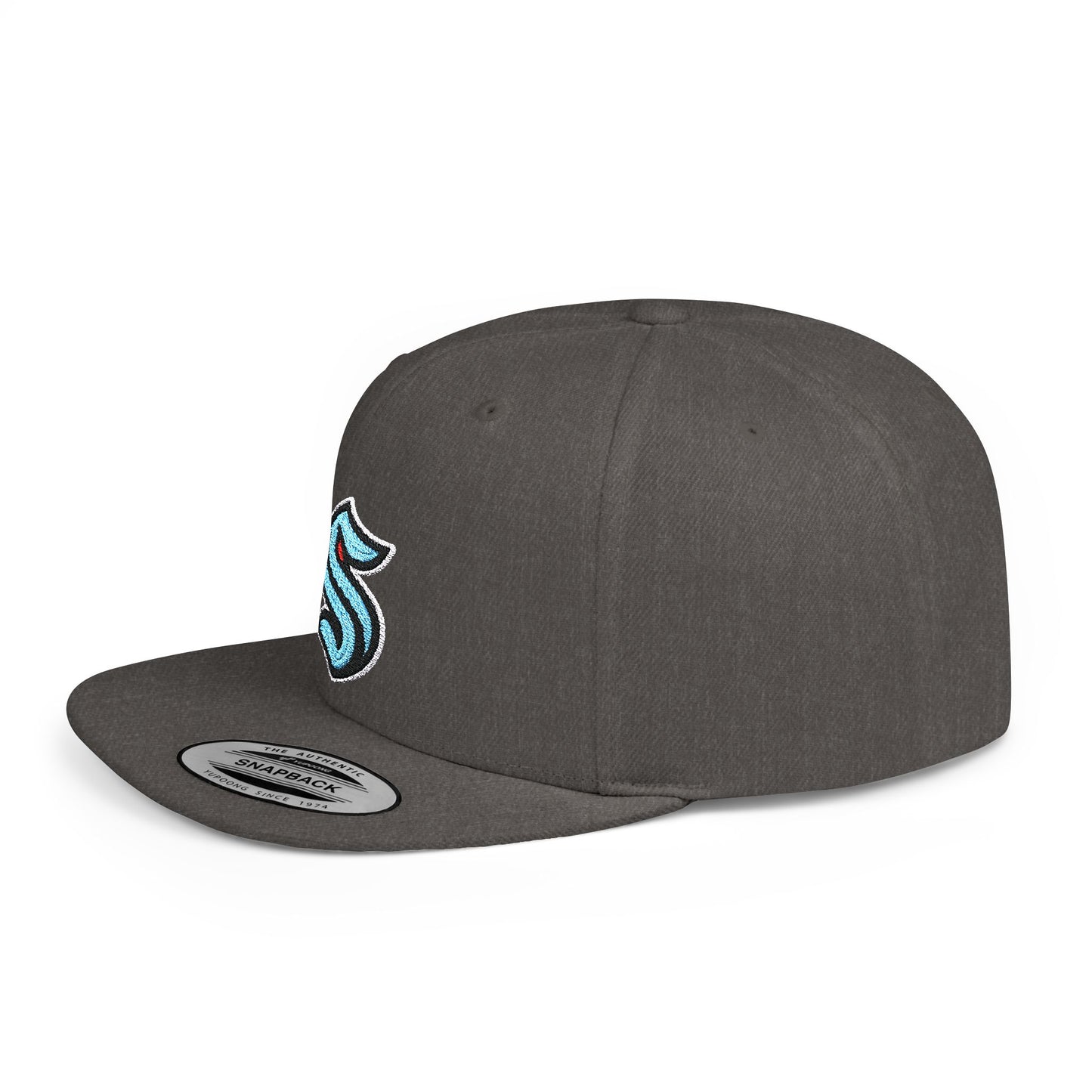 Seattle Kraken Flat Bill Snapback – Lightweight, Custom Fit, Premium Quality