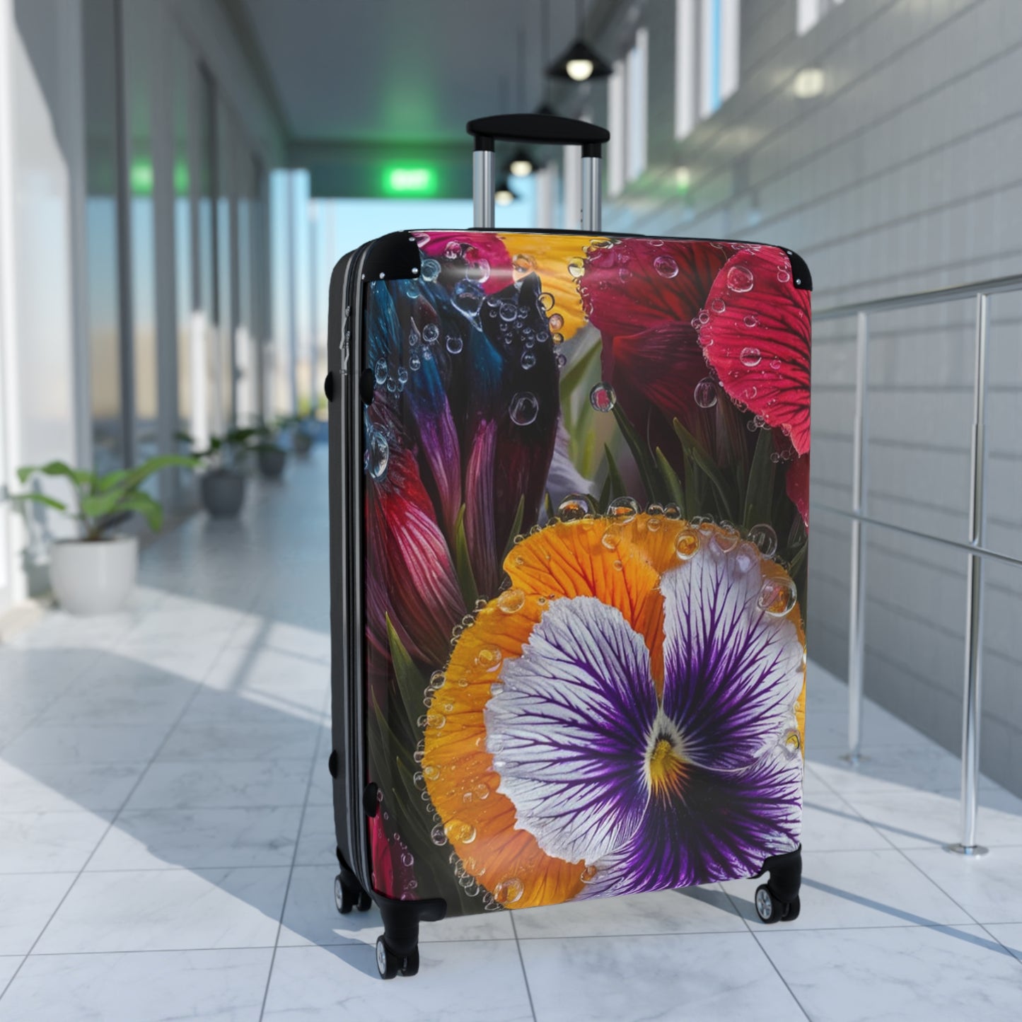 Nature Flowers Floral Background Art Carry-On Suitcase - Stylish Luggage for Travelers