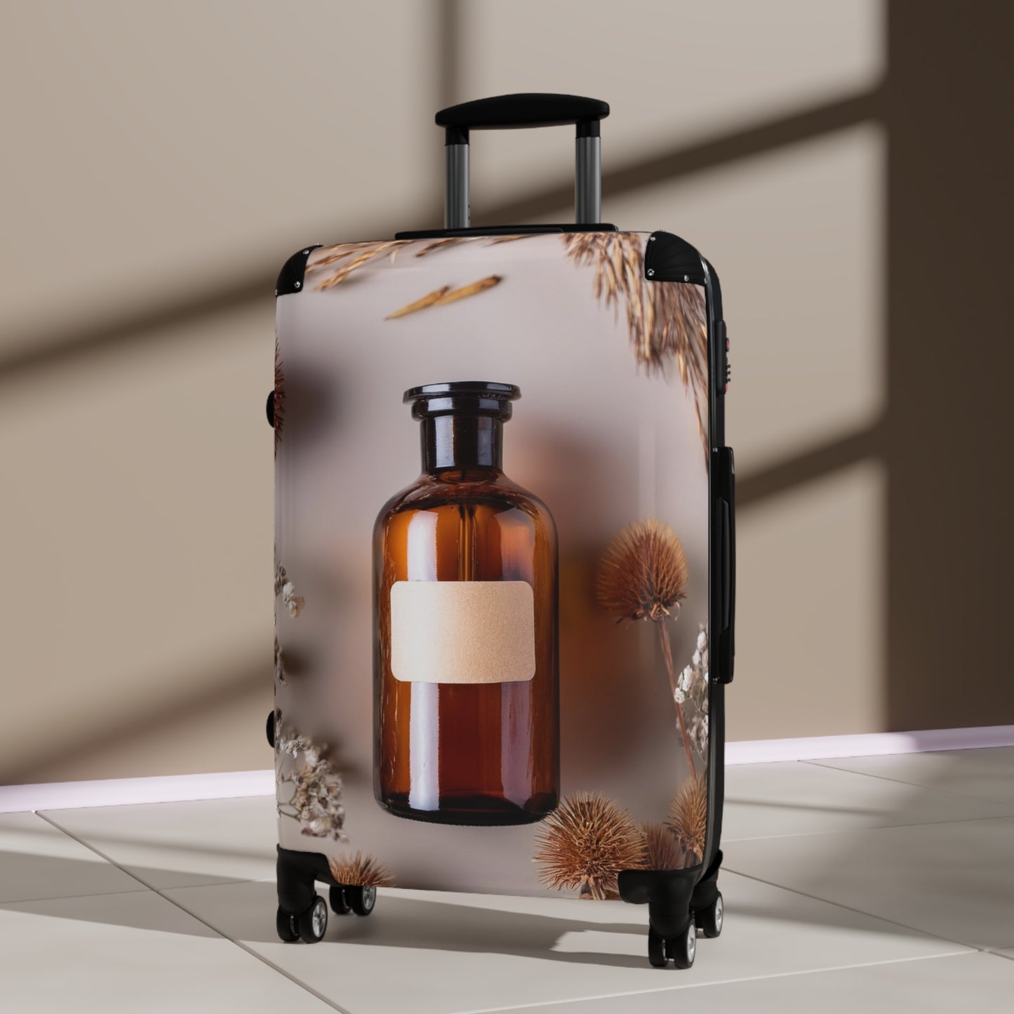 Nature Flowers Floral Dried Flower Art Carry-On Suitcase - Stylish Luggage for Travelers