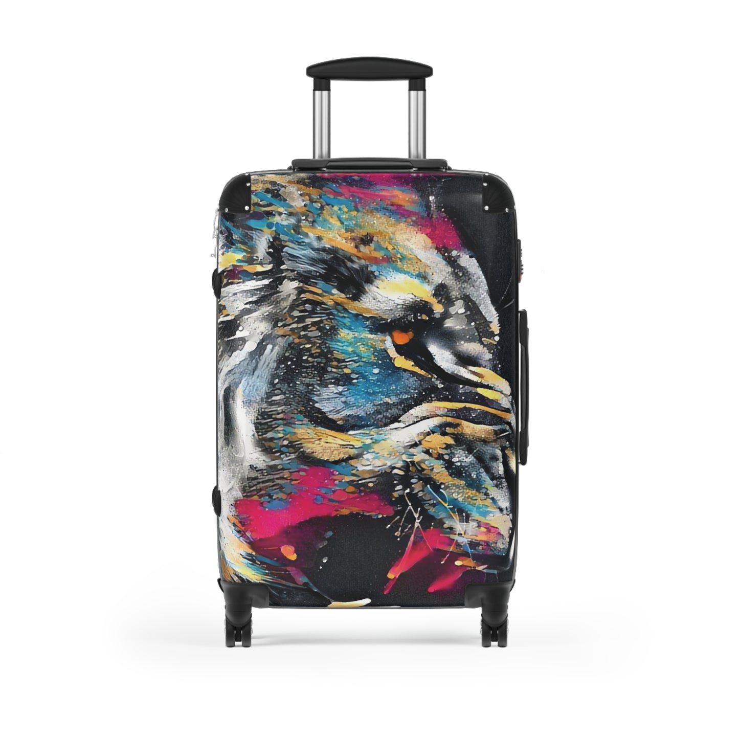 Abstract Lion Roar Art Carry-On Suitcase - Stylish Luggage for Travelers