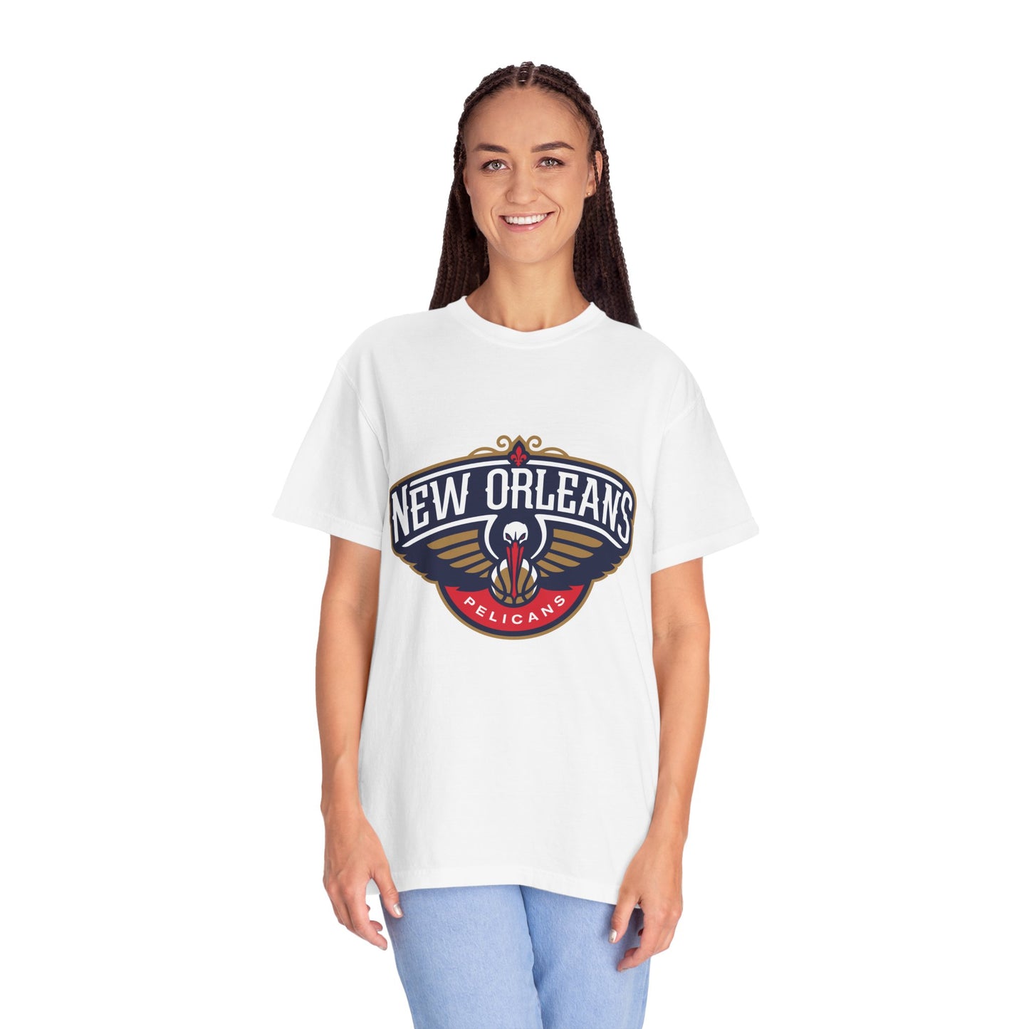 New Orleans Pelicans Garment-Dyed T-Shirt – Premium Cotton Tee for Customization