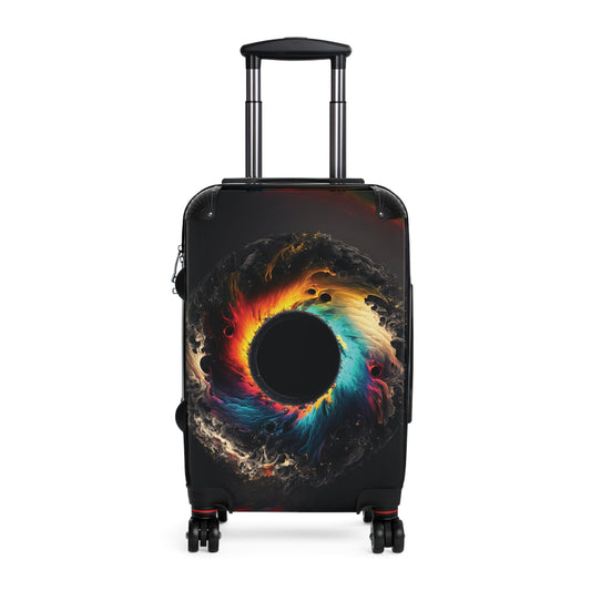 Abstract Colorful AI Carry-On Suitcase - Stylish Luggage for Travelers