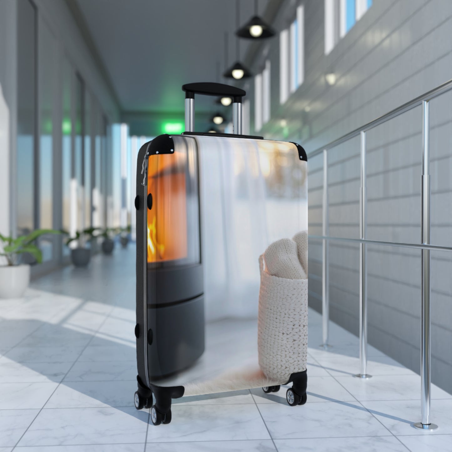 Nature Fire Burning Art Carry-On Suitcase - Stylish Luggage for Travelers