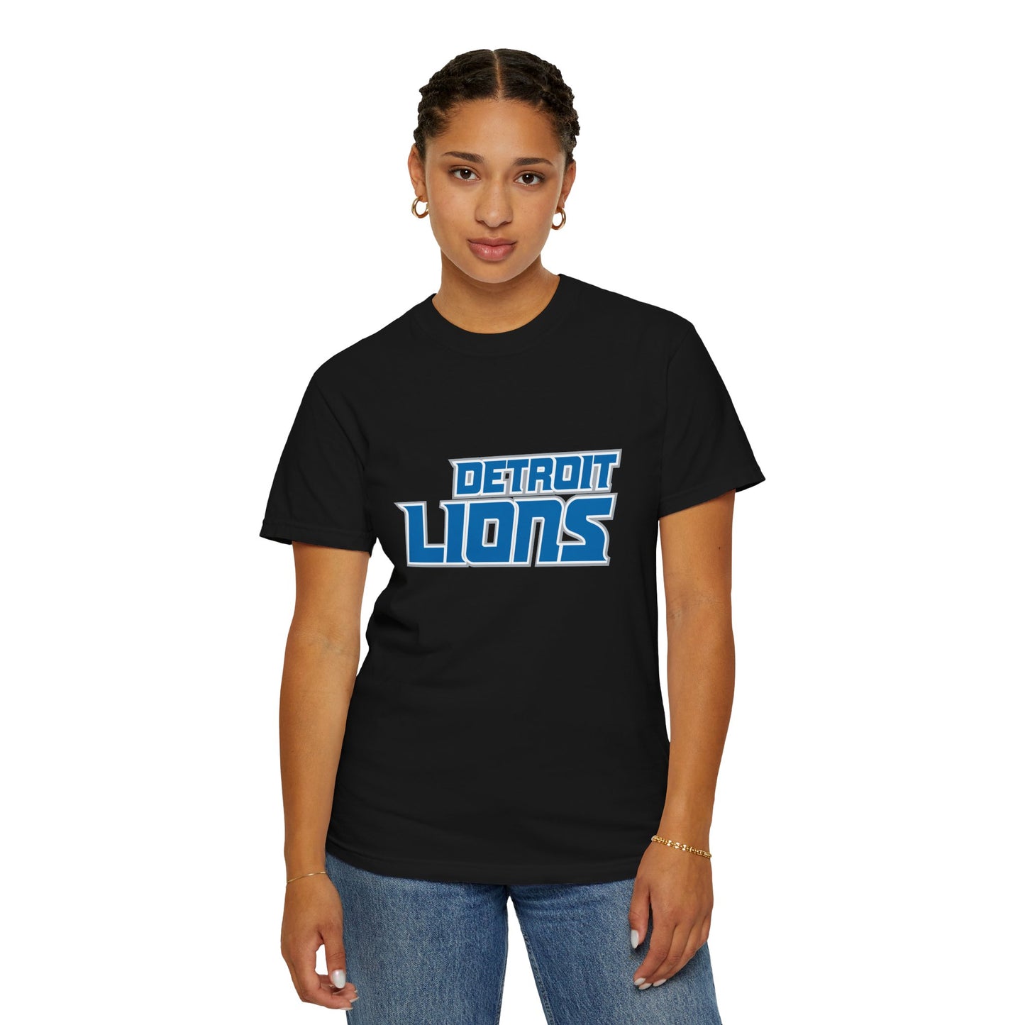 Detroit Lions Merchandise Garment-Dyed T-Shirt – Premium Cotton Tee for Customization
