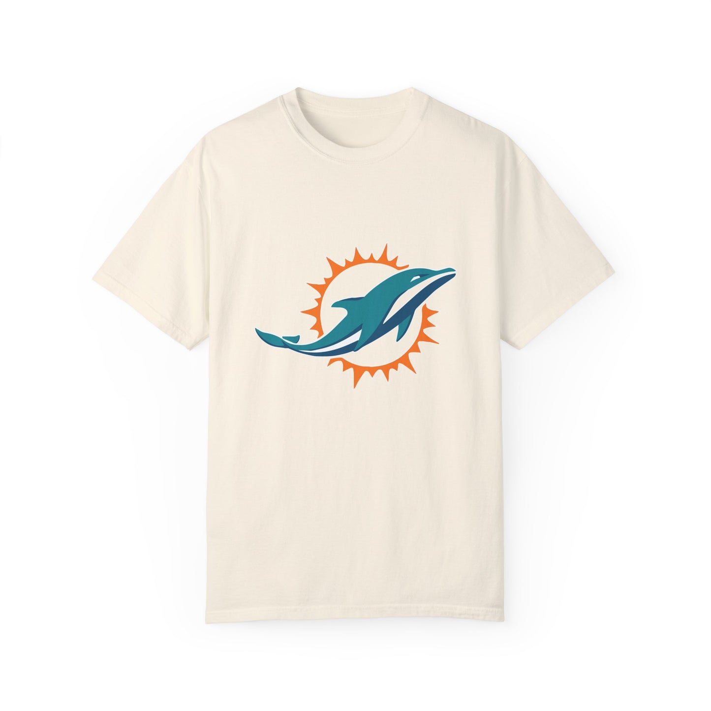 Miami Dolphins Football Merchandise Garment-Dyed T-Shirt – Premium Cotton Tee for Customization