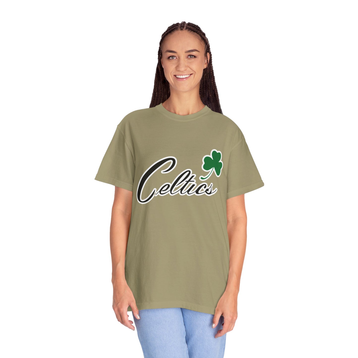Boston Celtics Game Day Vibes Style Garment-Dyed T-Shirt – Premium Cotton Tee for Customization
