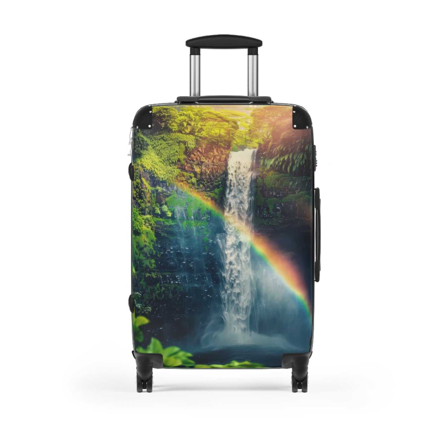 Nature Waterfall Vibrant Art Carry-On Suitcase - Stylish Luggage for Travelers