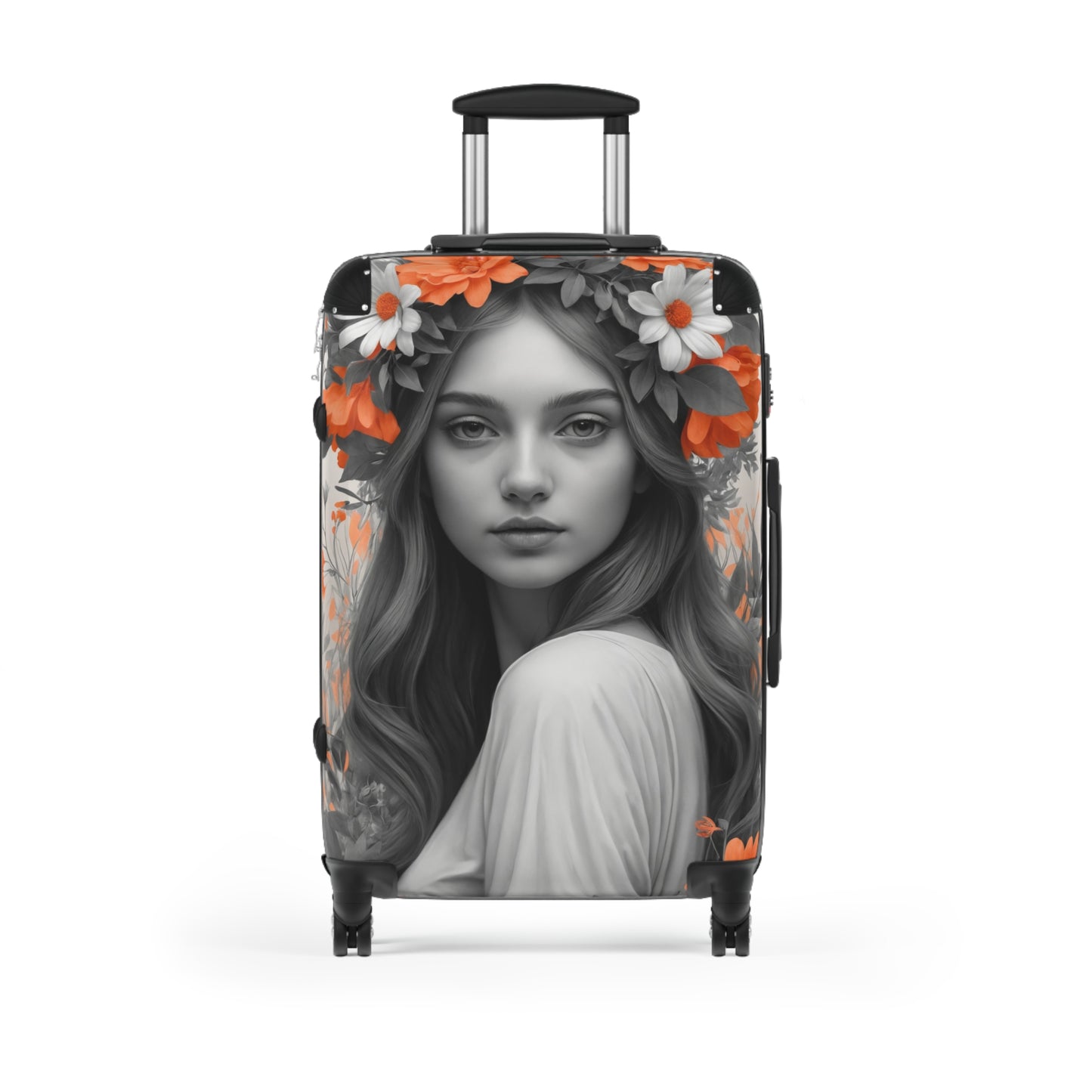 Nature Flowers Floral Woman In Flower Art Carry-On Suitcase - Stylish Luggage for Travelers