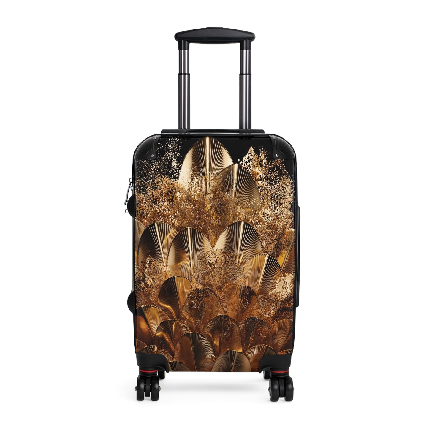 Abstract Peacock Feathers Art Carry-On Suitcase - Stylish Luggage for Travelers