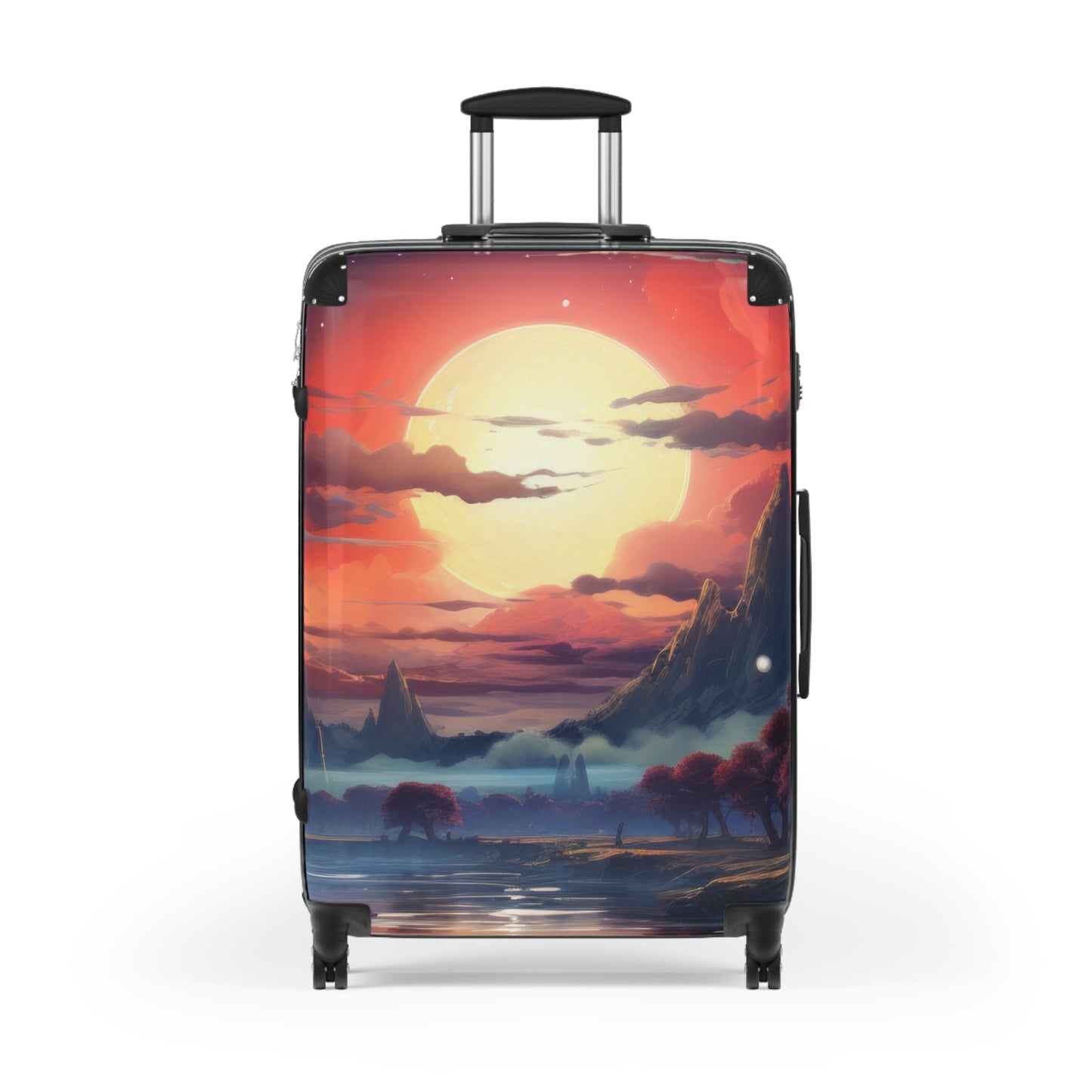 Nature Sunset River Art Carry-On Suitcase - Stylish Luggage for Travelers