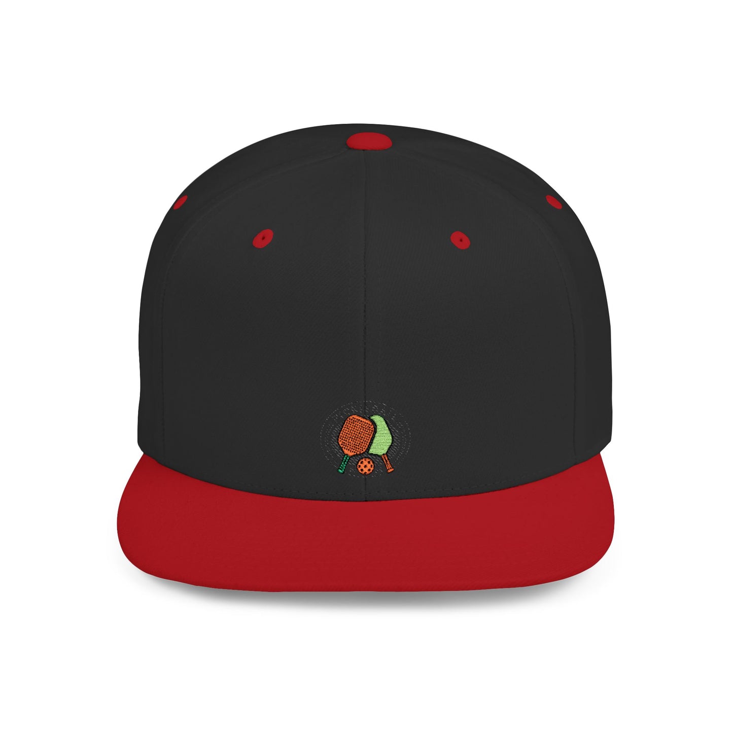 Icons Embroidered Pickle Ball Flat Bill Snapback – Lightweight, Custom Fit, Premium Quality