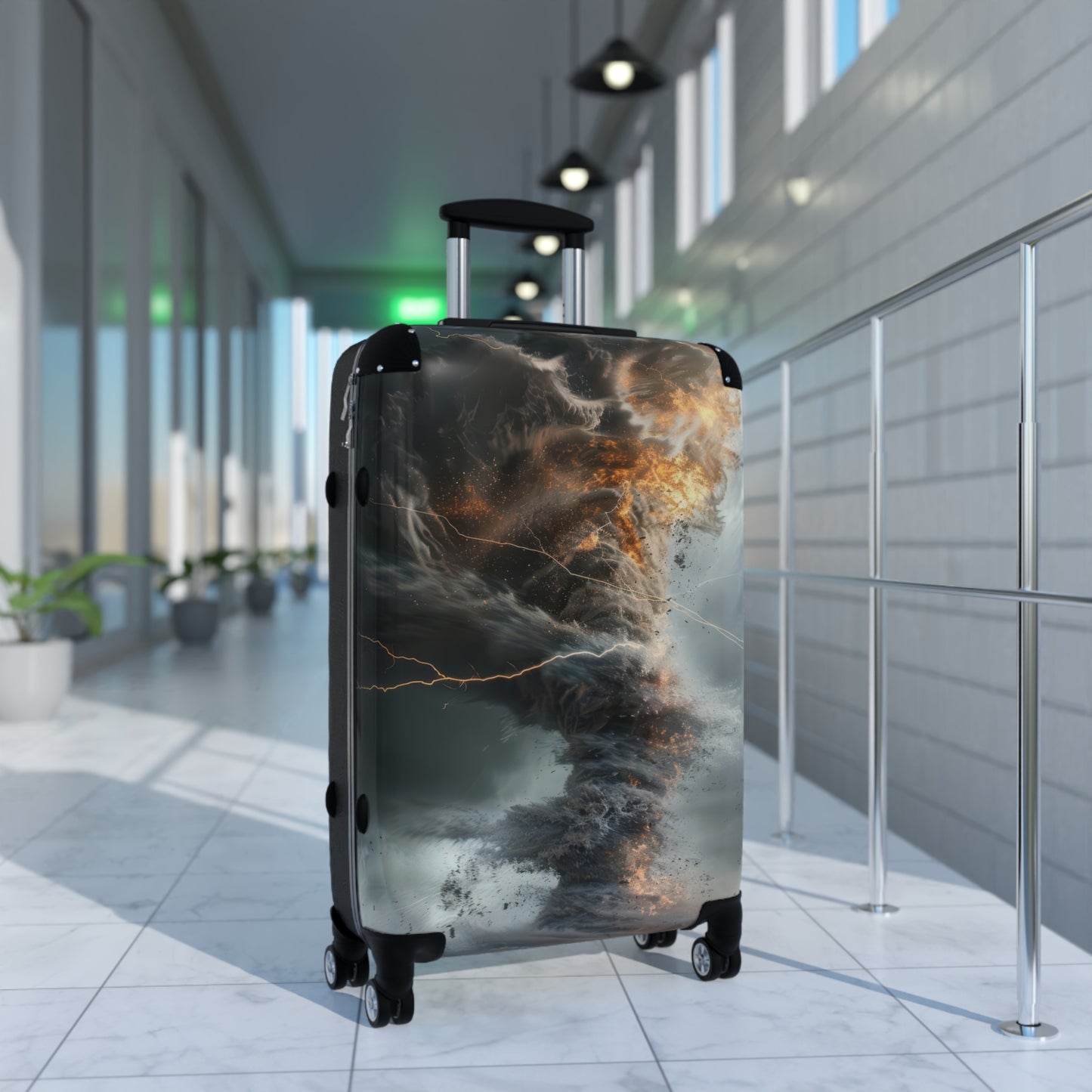 Nature Tornado Dramatic Swirling Art Carry-On Suitcase - Stylish Luggage for Travelers