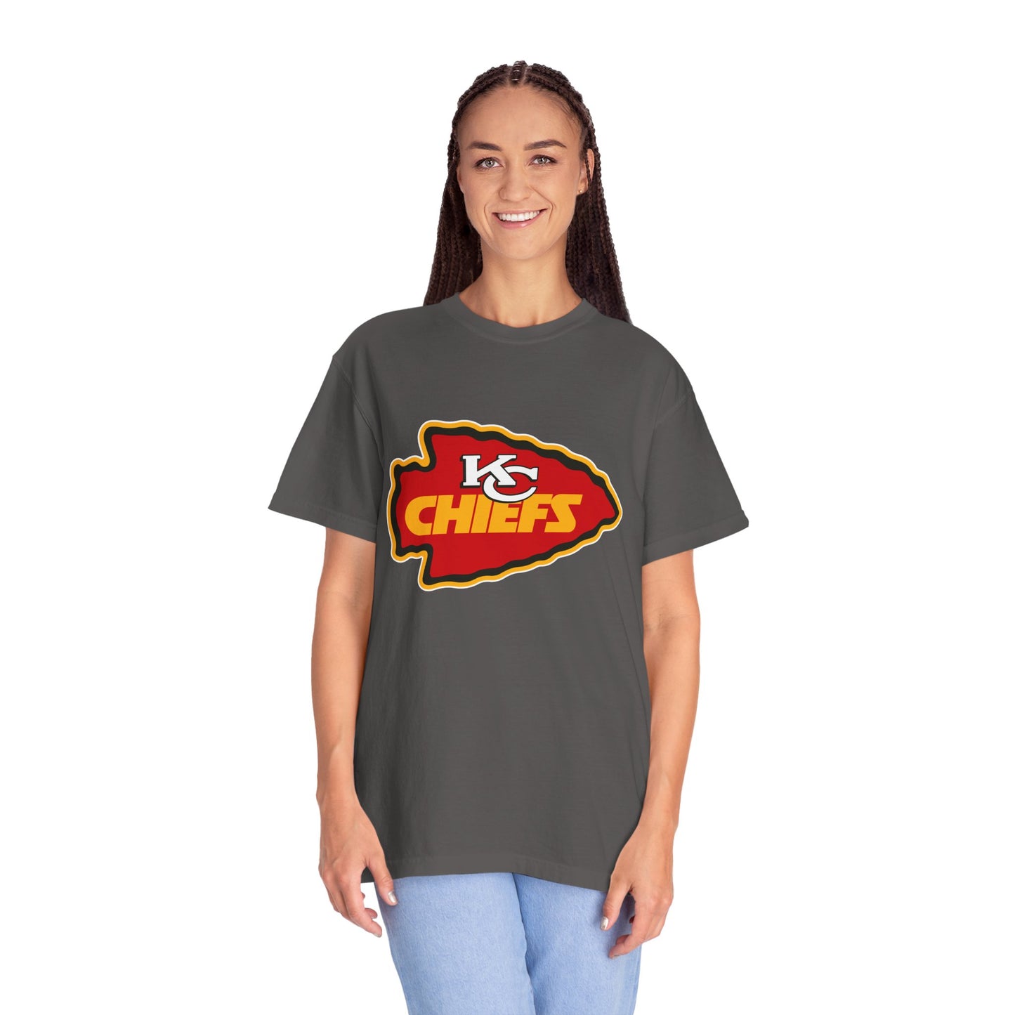 Kansas City Chiefs Apparel Garment-Dyed T-Shirt – Premium Cotton Tee for Customization
