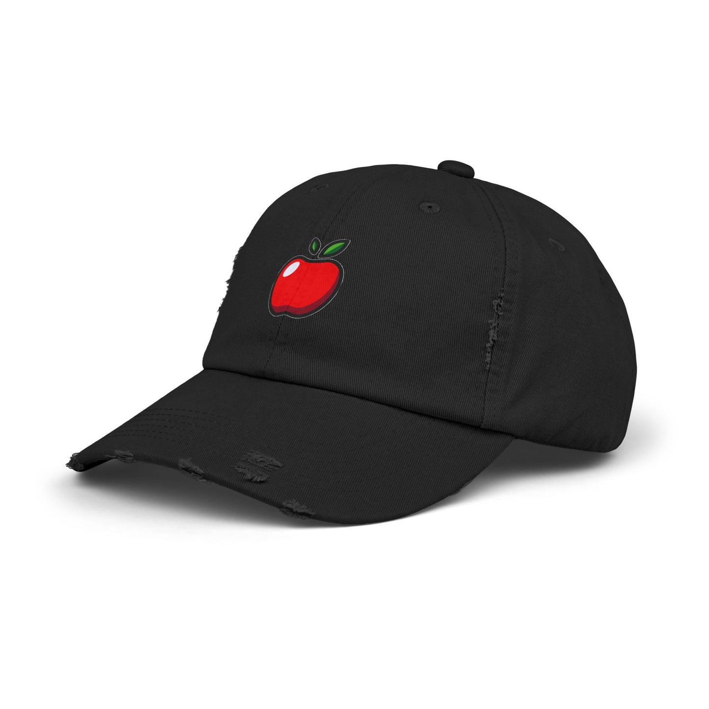 Apple Vintage Distressed Dad Hat Unisex Adjustable Cotton Twill Baseball Cap for Casual Everyday Wear